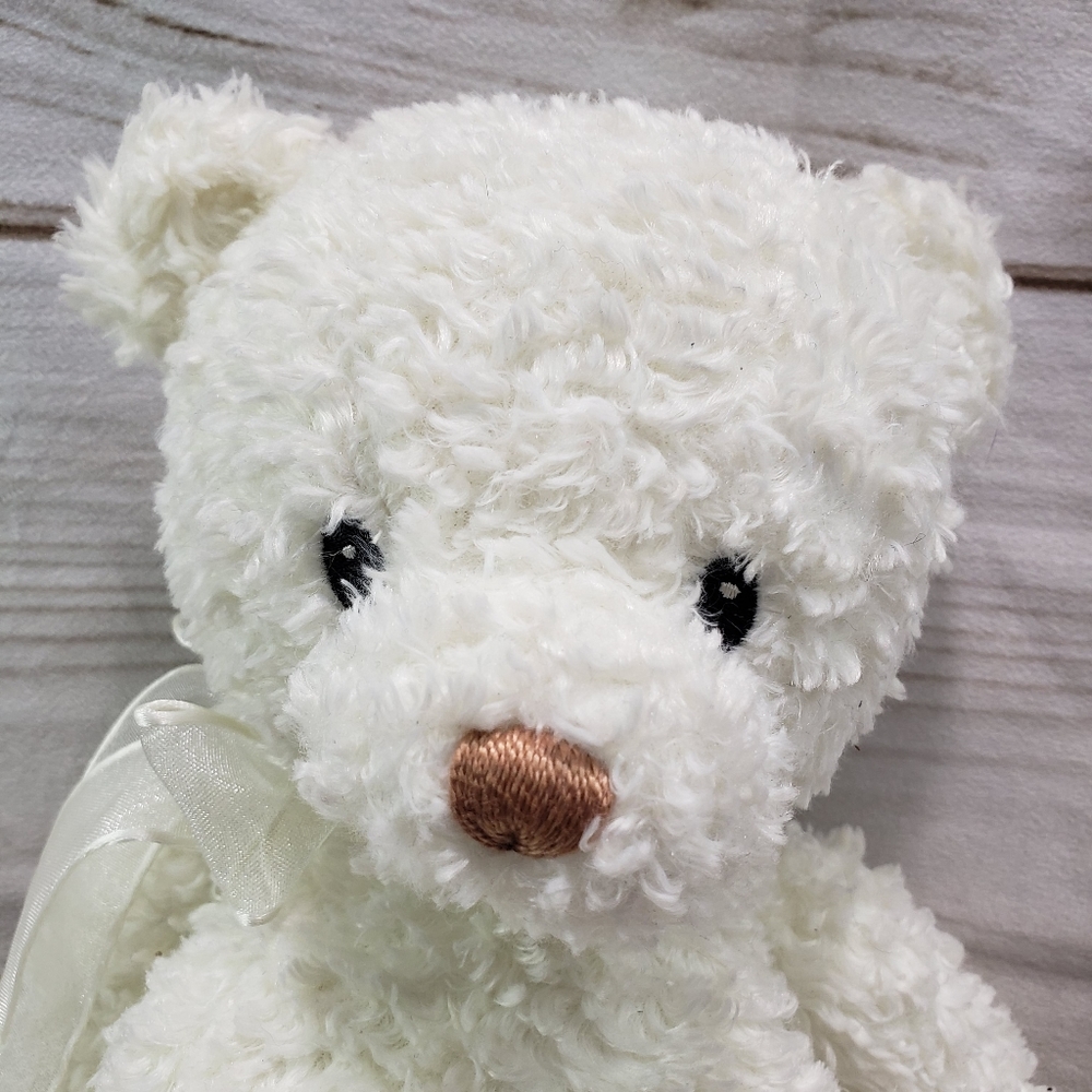 🌞SOLD🌞 Baby Gund Twinkle White Teddy Bear 14" Plush Stuffed Animal Curly 2001 - Picture 2 of 9